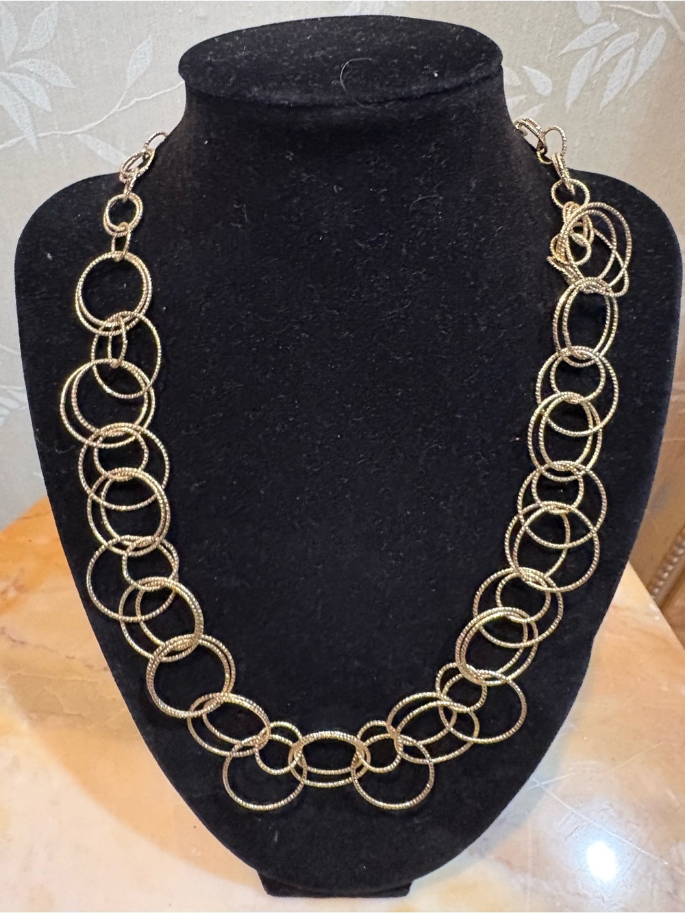 Ann Klein Gold Tone Multi Link Necklace